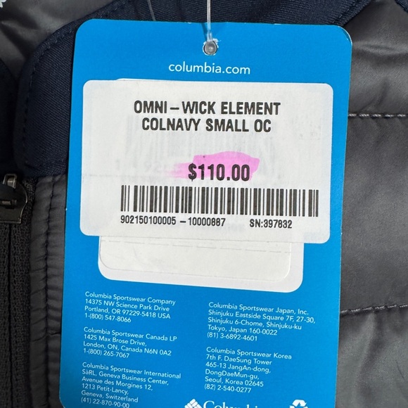 Bandon Dunes  COLUMBIA Element Jacket NWT Size S - Picture 2 of 8